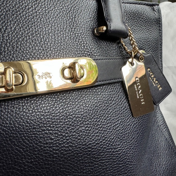 COACH Swagger Carryall Tote - Navy - Picture 4 of 10